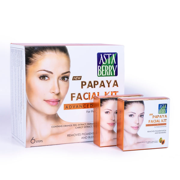 Papaya Facial Kit | 6 Steps 12 Pouch Set
