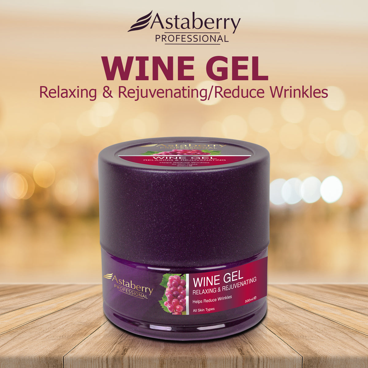 Red Wine Gel Face Gel AntiAging Gel Astaberry
