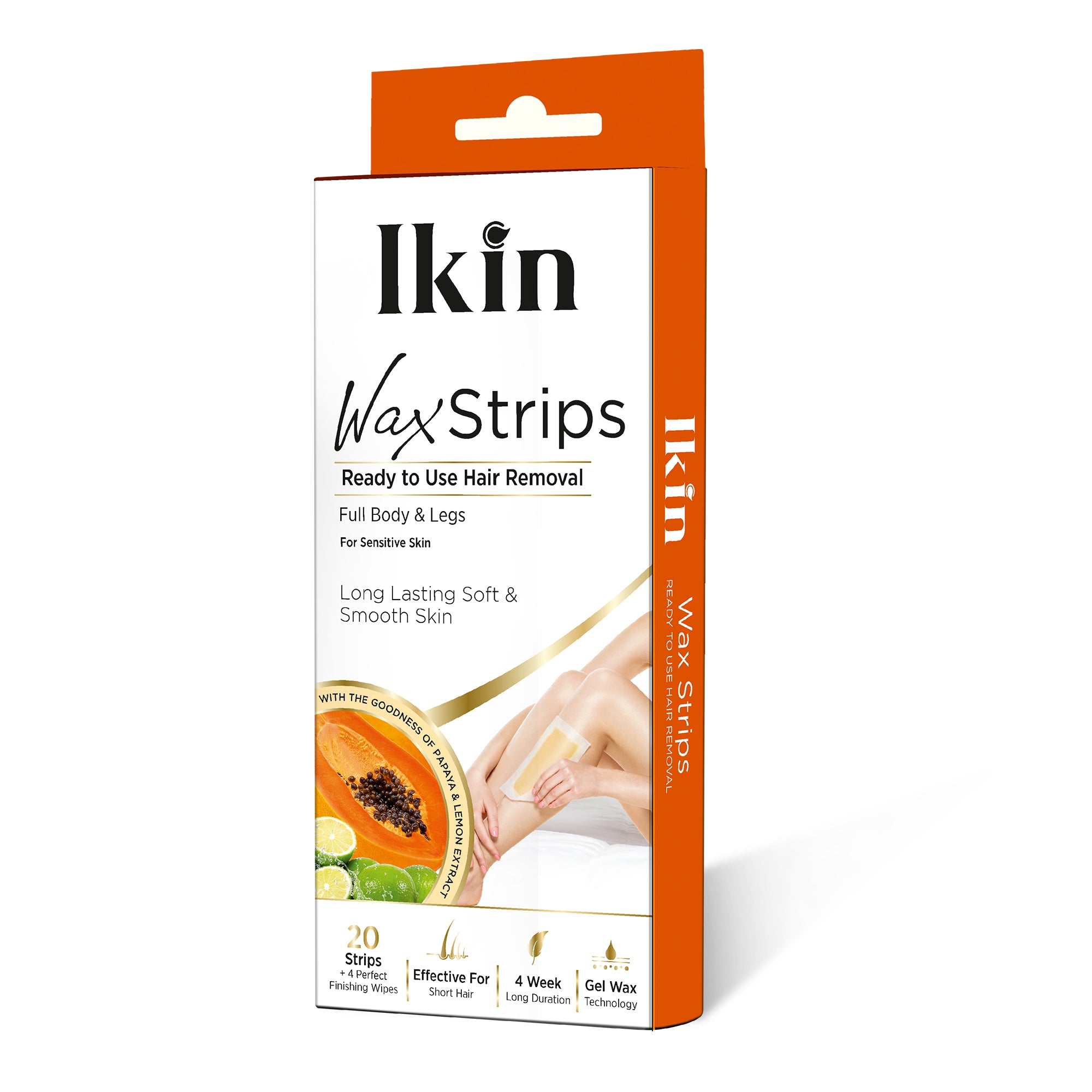 Ikin Wax Strip with Papaya Extract for Normal Skin 20 strips Astaberry