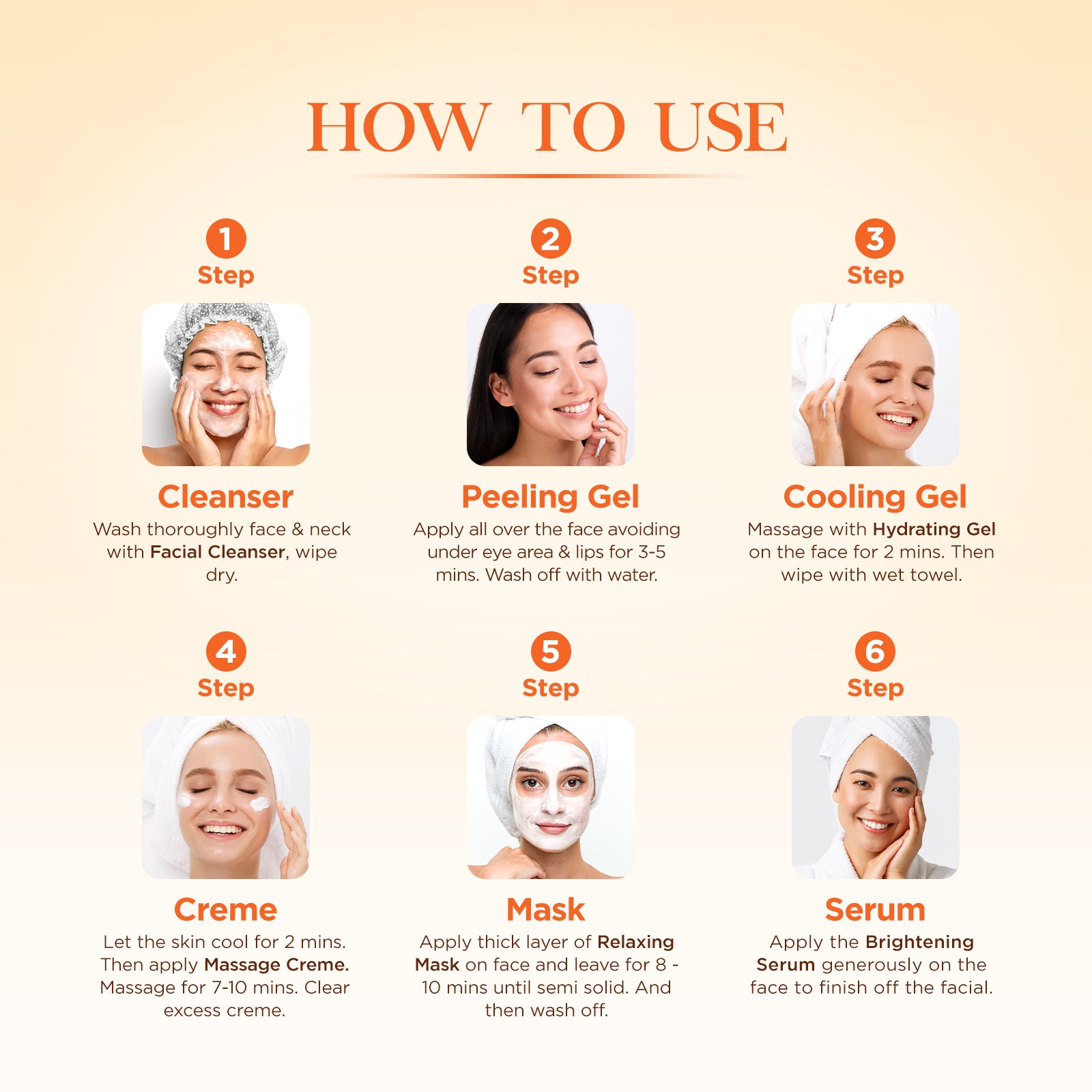 Professional AHA + BHA Facial kit | 6 Steps 12 facial kit Set – Astaberry