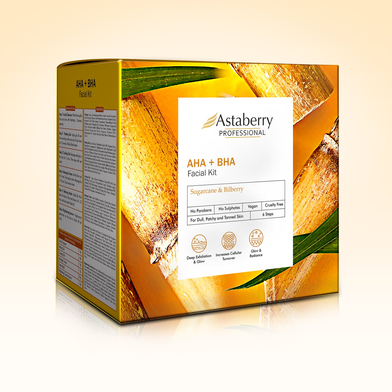 Professional AHA + BHA Facial kit | 6 Steps 12 facial kit Set – Astaberry