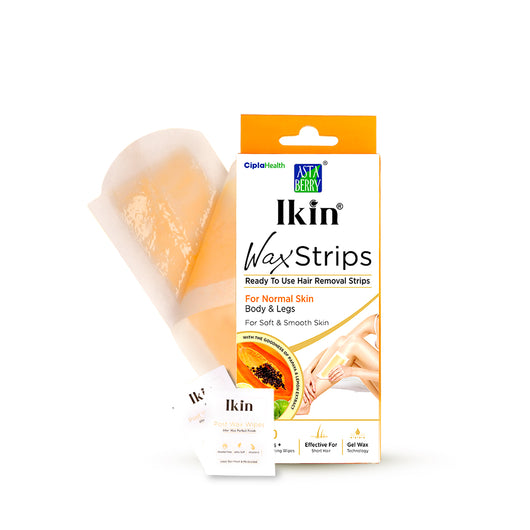 Astaberry Ikin Wax Strip with Papaya Extract for Normal Skin- 8 strips