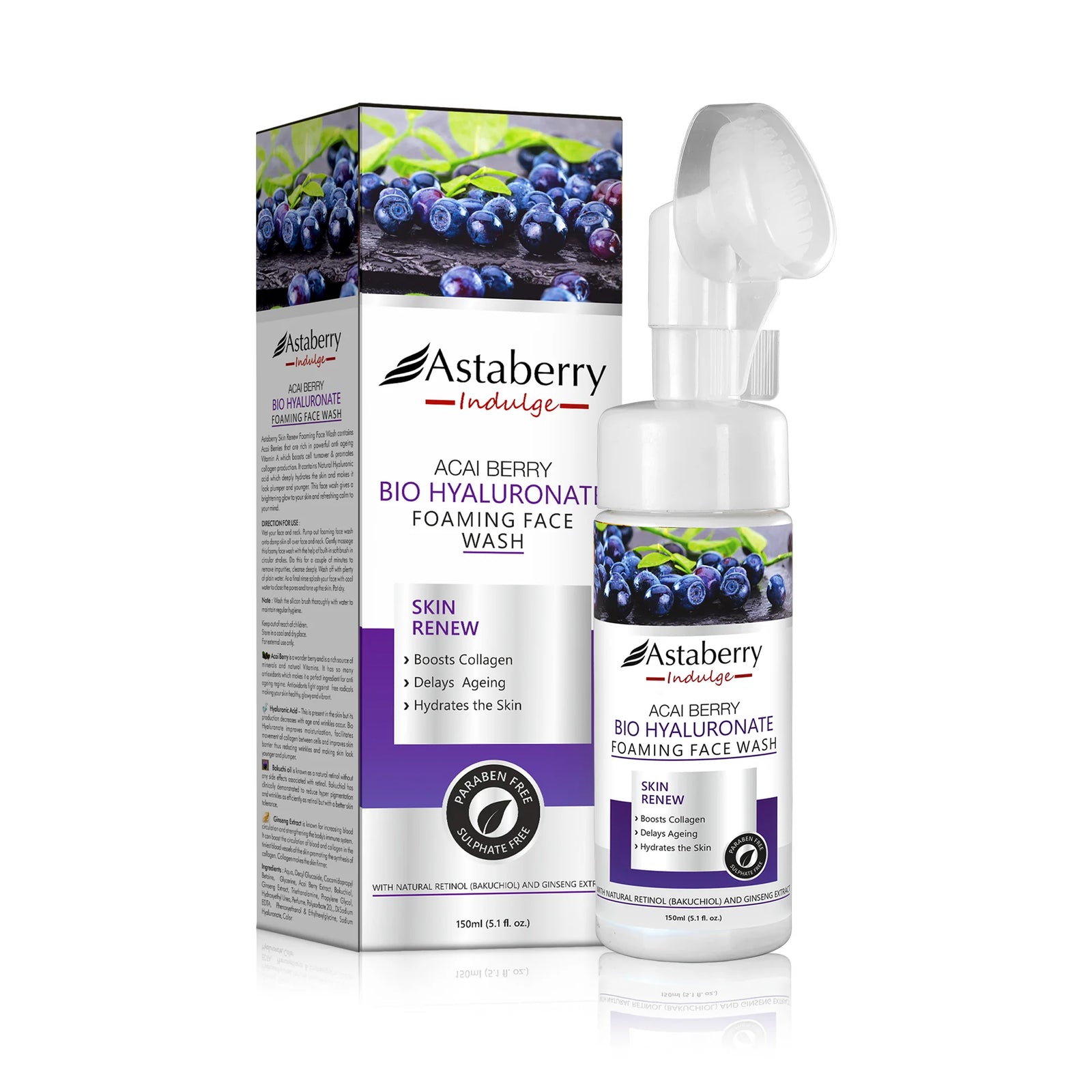 Bakuchiol and Acai Berry Foaming Face wash