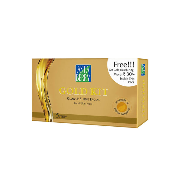 Gold Nano Facial Kit with free bleach | For Enhanced Nourishment & Glow