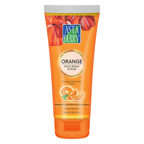 Orange Face Wash Scrub | Daily exfoliating cleanser 100ml